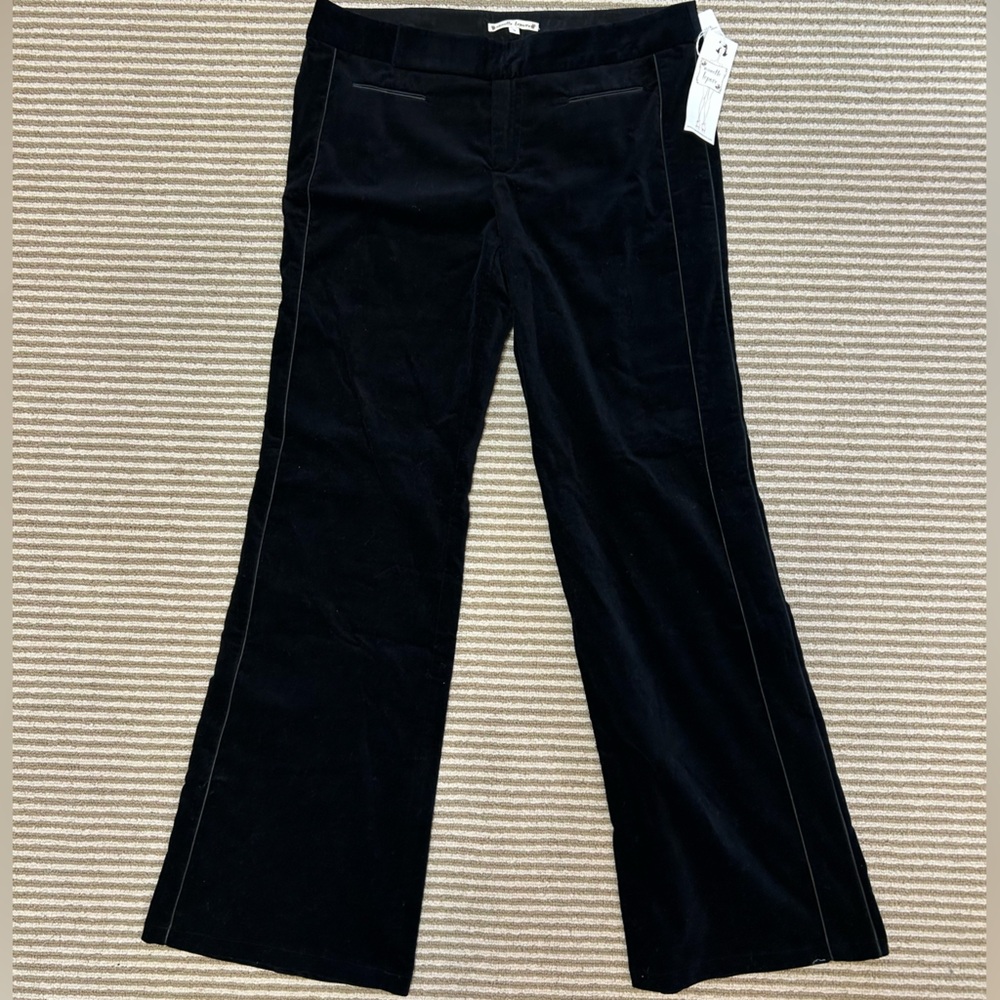 Nanette Lepore Black Velvet Trousers